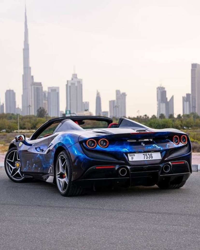Car from the BOYZ TOYZ rental fleet in Dubai