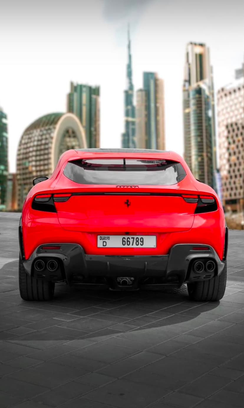 Car from the BOYZ TOYZ rental fleet in Dubai